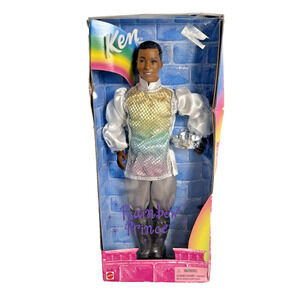 Rainbow Prince Ken Barbie African American Black Doll 2000 Mattel 28779 Vintage